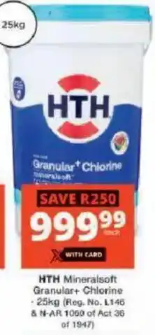 Checkers Hyper HTH Mineralsoft Granular+ Chlorine offer