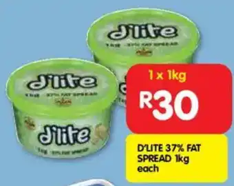 Shoprite D'lite 37% fat spread offer