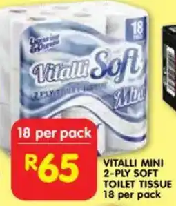 Shoprite Vitalli mini 2-ply soft toilet tissue offer