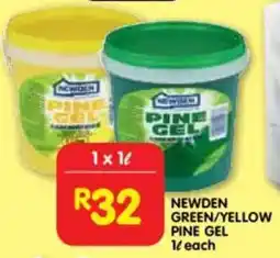 Shoprite Newden green/ yellow pine gel offer