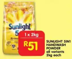 Shoprite Sunlight 5in1 handwash powder offer