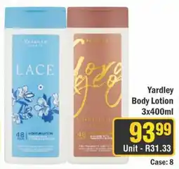 J&E Cash and Carry Yardley Body Lotion offer