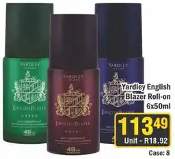 J&E Cash and Carry Yardley English Blazer Roll-on offer