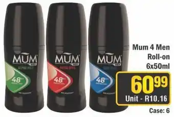 J&E Cash and Carry Mum 4 Men Roll-on offer