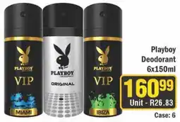J&E Cash and Carry Playboy Deodorant offer