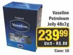 J&E Cash and Carry Vaseline Petroleum Jelly offer