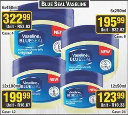 J&E Cash and Carry Vaseline Blue Seal offer