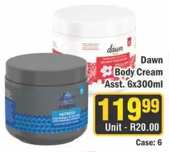 J&E Cash and Carry Dawn Body Cream offer