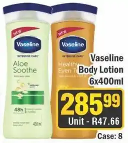 J&E Cash and Carry Vaseline Body Lotion offer