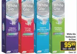 J&E Cash and Carry White Glo Toothpaste offer