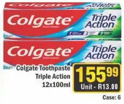J&E Cash and Carry Colgate Toothpaste Triple Action offer