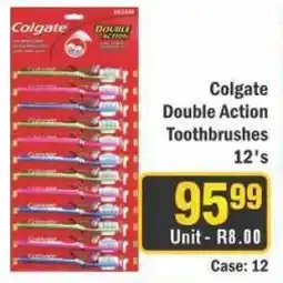 J&E Cash and Carry Colgate Double Action Toothbrushes offer