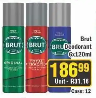 J&E Cash and Carry Brut Deodorant offer
