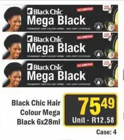 J&E Cash and Carry Black Chic Hair Colour Mega Black offer