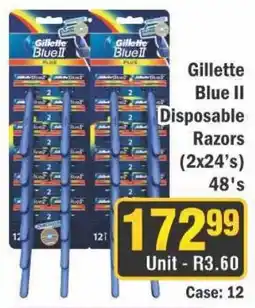 J&E Cash and Carry Gillette Blue II Disposable Razors offer