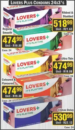 J&E Cash and Carry Lovers Plus Condoms offer