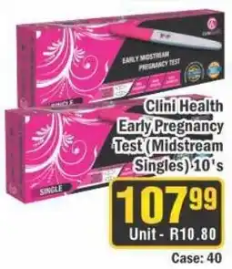J&E Cash and Carry Clini Health Early Pregnancy Test offer