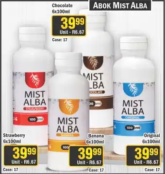 J&E Cash and Carry Abok Mist Alba offer