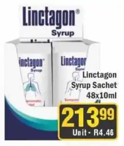 J&E Cash and Carry Linctagon Syrup Sachet offer