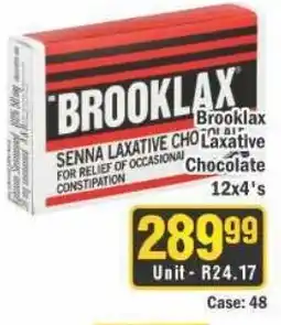 J&E Cash and Carry Brooklax Laxative Chocolate offer