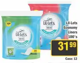 J&E Cash and Carry Lil-Lets Economy Liners offer