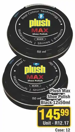 J&E Cash and Carry Plush Max Shoe Polish Black offer