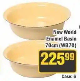 J&E Cash and Carry New World Enamel Basin offer