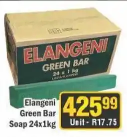 J&E Cash and Carry Elangeni Green Bar Soap offer