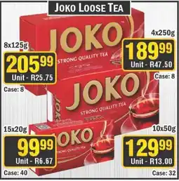 J&E Cash and Carry Joko loose tea offer