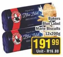 J&E Cash and Carry Bakers Blue Label Marie Biscuits offer