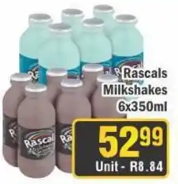 J&E Cash and Carry Rascals Milkshakes offer