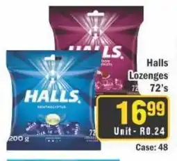 J&E Cash and Carry Halls Lozenges offer