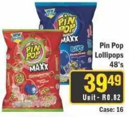 J&E Cash and Carry Pin Pop Lollipops offer