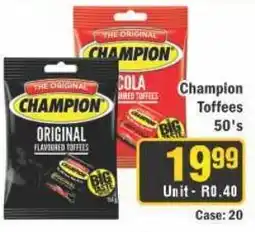 J&E Cash and Carry Champion Toffees offer