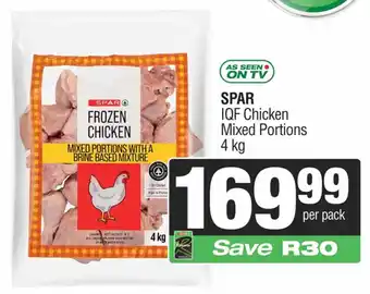 Spar SPAR IQF Chicken Mixed Portions offer