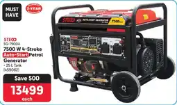 Makro Steco 7500 W 4-Stroke Auto-Start Petrol Generator offer
