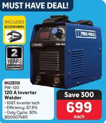 Makro Pro-max 120 A Inverter Welder offer