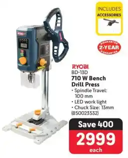 Makro Ryobi 710 W Bench Drill Press offer