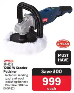 Makro Ryobi 1200W Sander Polisher offer