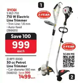Makro Ryobi 710 W Electric Line Trimmer offer