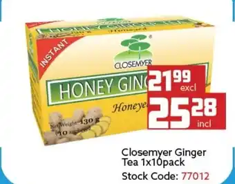 Africa Cash and Carry Closemyer Ginger Tea 10Pack offer