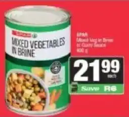 Spar Spar mixed vegetables in brine offer