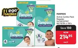 Makro Pampers Active Jumbo Pack Nappies offer
