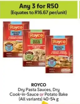Makro Royco Dry Pasta Sauces, Dry Cook-in-Sauce or Potato Bake offer