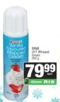 Spar Spar UHT whipped cream offer