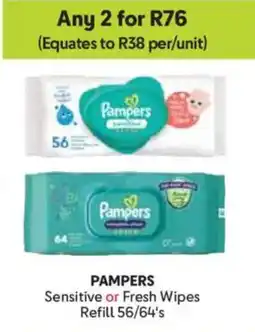 Makro Pampers Sensitive or Fresh Wipes Refill offer
