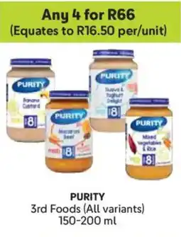 Makro Purity 3rd Foods offer