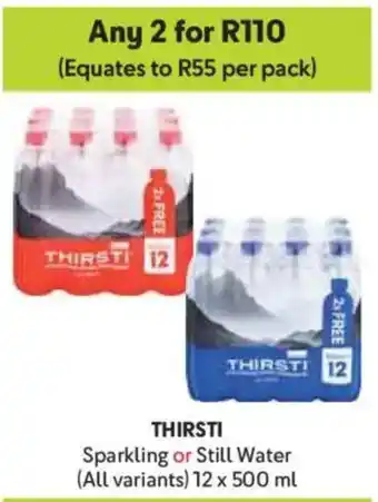 Makro Thirsti Sparkling or Still Water offer