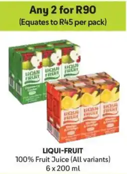 Makro Liqui-Fruit 100% Fruit Juice offer