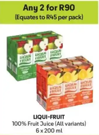 Makro Liqui-Fruit 100% Fruit Juice offer